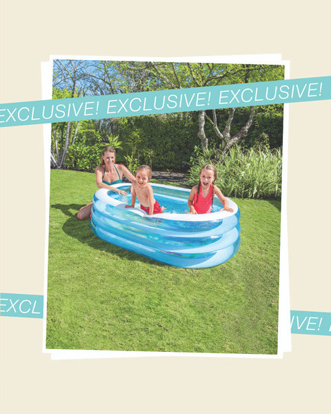 My Sea Friends Inflatable Kiddie Pool 163x107x46cm