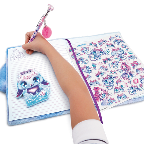 Nebulous Stars 2-in-1 Fuzzy Notebook Agatha