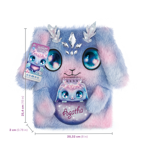 Nebulous Stars 2-in-1 Fuzzy Notebook Agatha