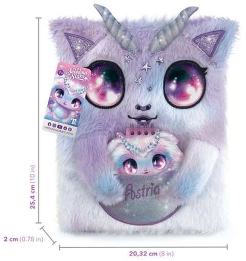 Nebulous Stars 2-in-1 Fuzzy Notebook Astria