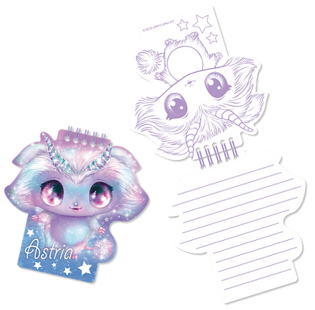 Nebulous Stars 2-in-1 Fuzzy Notebook Astria