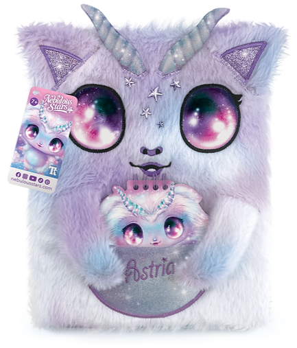 Nebulous Stars 2-in-1 Fuzzy Notebook Astria