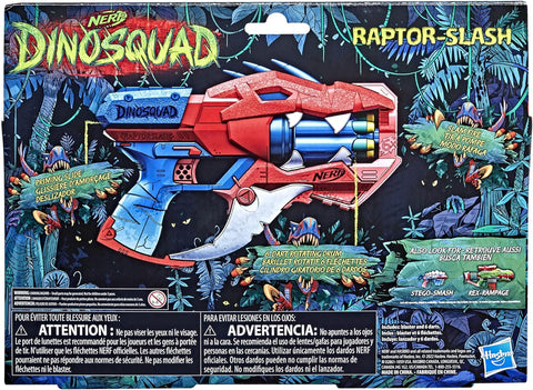 Nerf DinoSquad Raptor-Slash Dart Blaster, 6-Dart Rotating Drum