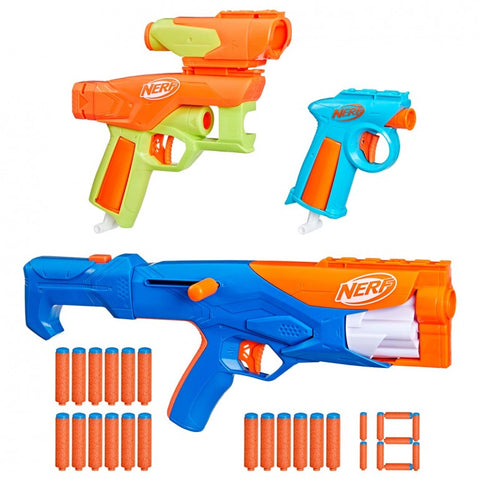 Nerf N Series Gear Up Pack 3x Blasters With 18 Darts