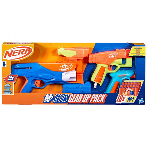 Nerf N Series Gear Up Pack 3x Blasters With 18 Darts