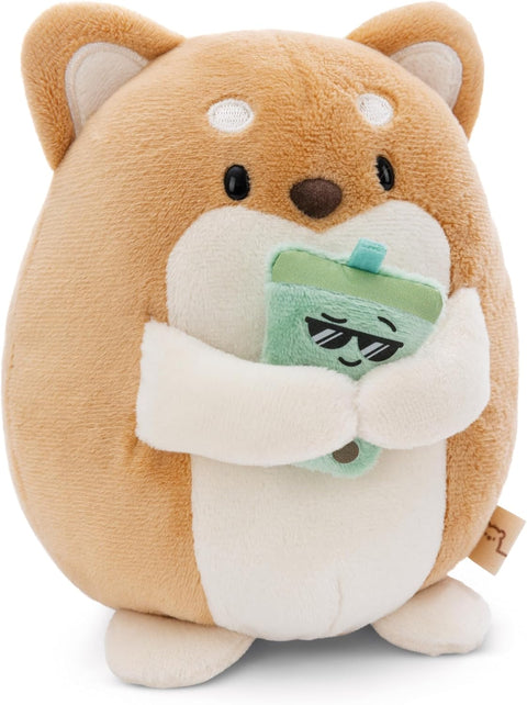 Nici Soft Toy Mymochi Dog Hiro With Bubble Tea 27cm