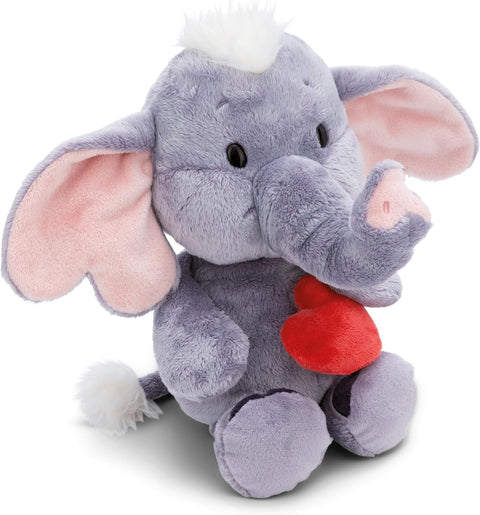 Nici Soft Toy Love Elephant Dark Grey With Magnetic Heart 32cm