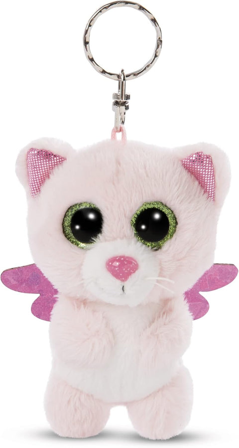 Nici Glubschis Key Ring Guardian Angel Cat Glowy Malli 9cm