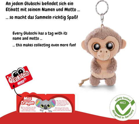 Nici Glubschis Key Ring Monkey Hobson 9cm