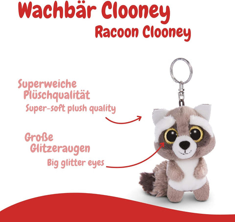 Nici Glubschis Key Ring Racoon Clooney 9cm