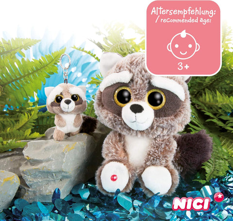 Nici Glubschis Key Ring Racoon Clooney 9cm