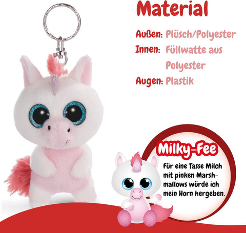 Nici Glubschis Key Ring Unicorn Milky-Fee 9cm