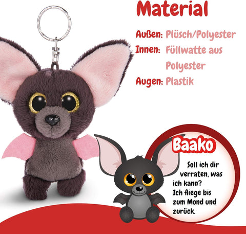 Nici Glubschis Key Ring Bat Baako 9cm