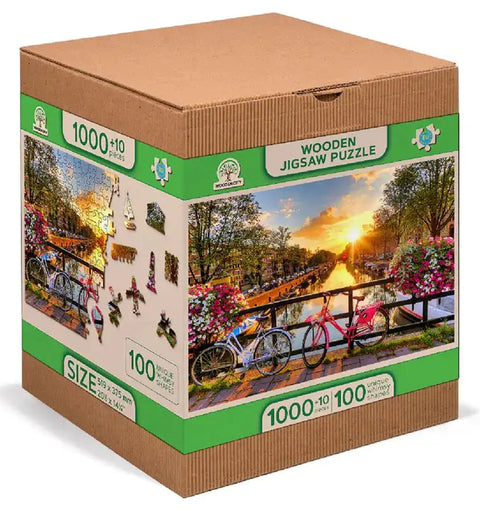 Wooden Puzzle: Bicycles of Amsterdam 1010pcs