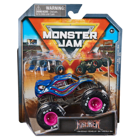 Monster Jam 1:64 Scale Die-Cast Monster Truck Assorted