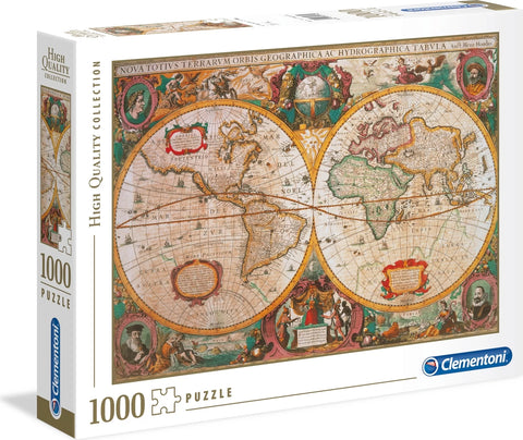 Old World Map Puzzle, HQC 1000 Pieces