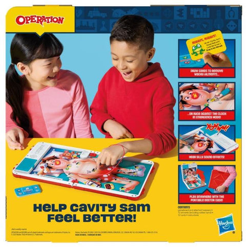 Operation Electronic Board Game with All-in-One Carrying Case