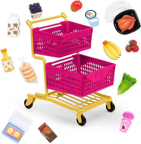 Our Generation Grocery Day Shopping Cart for 18" Doll