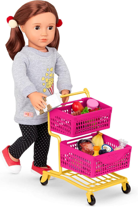 Our Generation Grocery Day Shopping Cart for 18" Doll