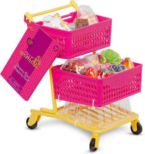 Our Generation Grocery Day Shopping Cart for 18" Doll