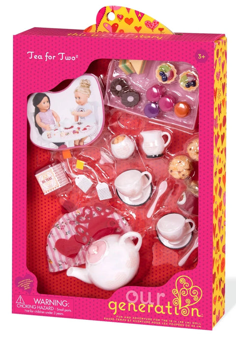 Our Generation Tea For Two 18" Doll Tea Party Accessory Set