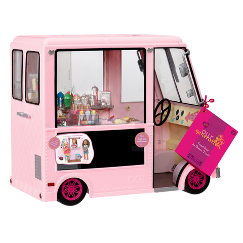 Our Generation Sweet Stop Ice Cream Truck Pink for 18" Dolls