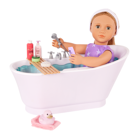 Our Generation Bubbly Bathtime Bathtub Accessory with Water Sounds for 18" Dolls