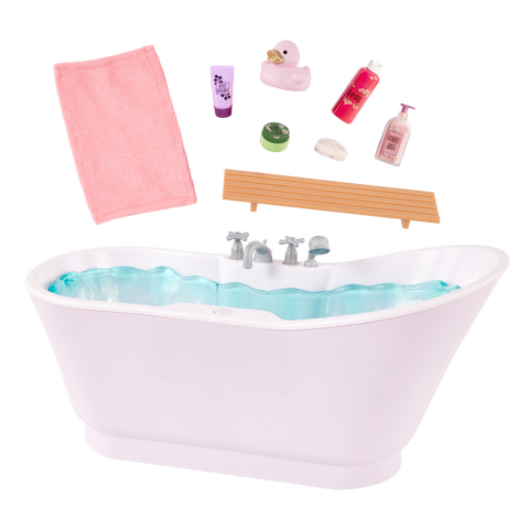 Our Generation Bubbly Bathtime Bathtub Accessory with Water Sounds for 18" Dolls