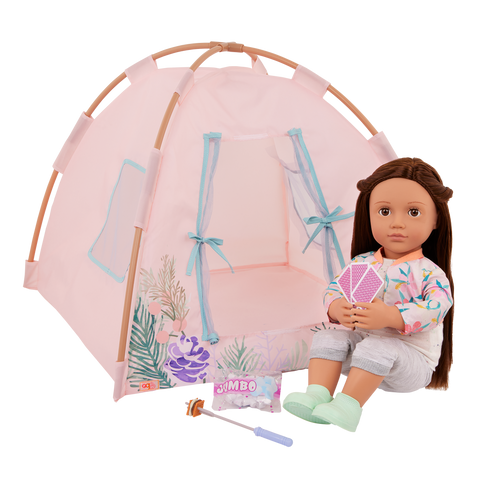 Our Generation Camping Nights Tent & Accessories Set for 18" Dolls