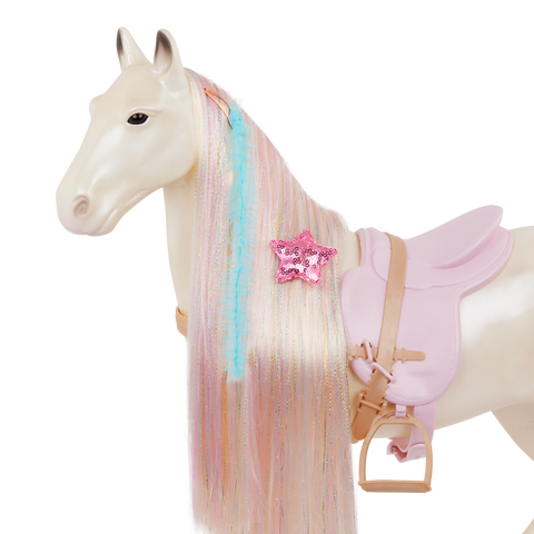 Our Generation Enchanting Horse 20" Horse with Ultra-Long Rainbow Hair