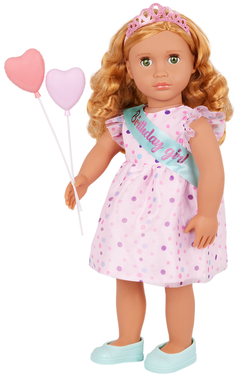 Our Generation Esme 18" Doll & Birthday Accessories