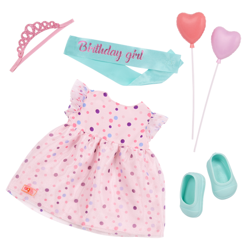 Our Generation Esme 18" Doll & Birthday Accessories