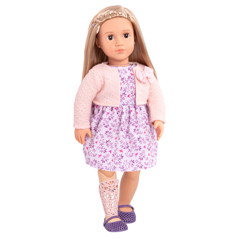 Our Generation Kacy 18" Doll With Prosthetic Leg