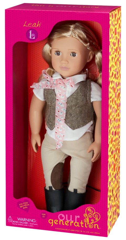 Our Generation Leah 18" Riding Doll with Blonde Hair