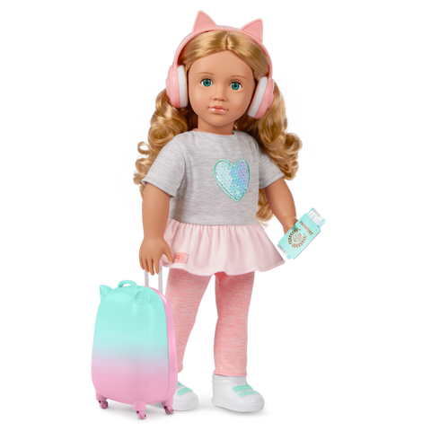 Our Generation Linzi 18" Doll with Luggage & Accessories