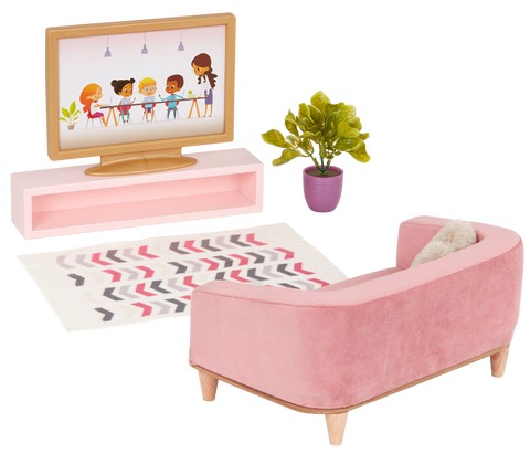 Our Generation Lovely Living Room Set Dollhouse Furniture for 18" Dolls