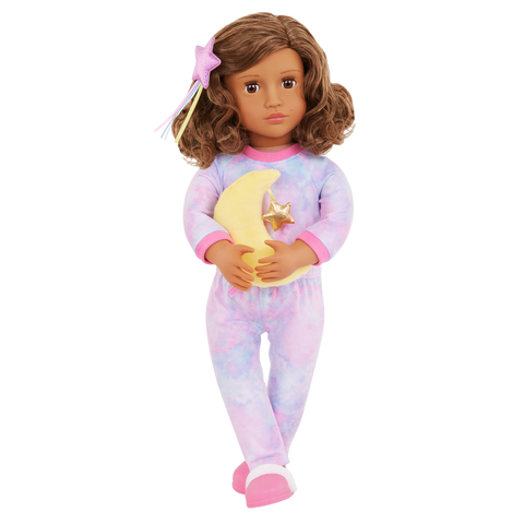 Our Generation Luna Posable 18" Slumber Party Doll & Storybook