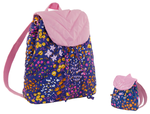 Our Generation Matching Me & You Floral Backpack for Kids & 18" Dolls