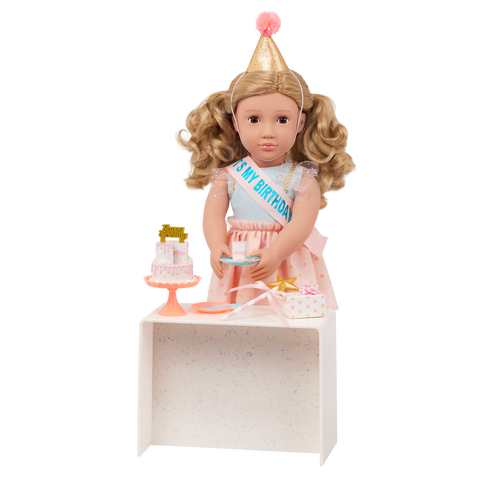Our Generation Romy 18" Birthday Party Doll & Accessories