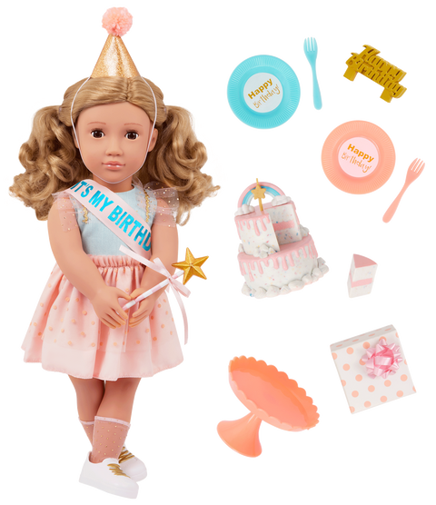 Our Generation Romy 18" Birthday Party Doll & Accessories