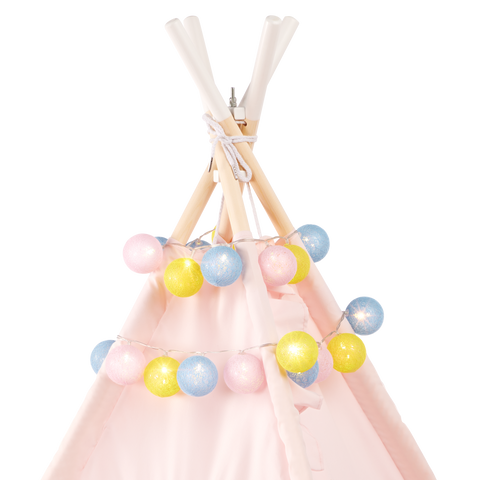 Our Generation Suite Retreat Kids' Play Tent with Globe String Lights & Pillow