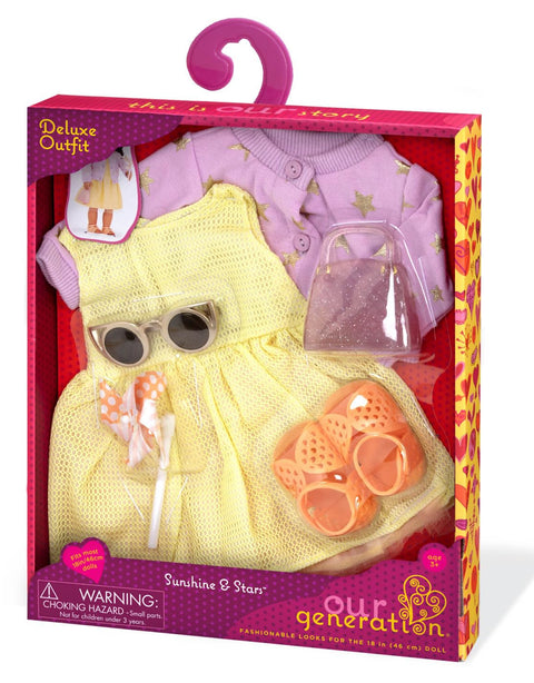 Our Generation Sunshine & Stars Fashion Outfit for 18" Dolls