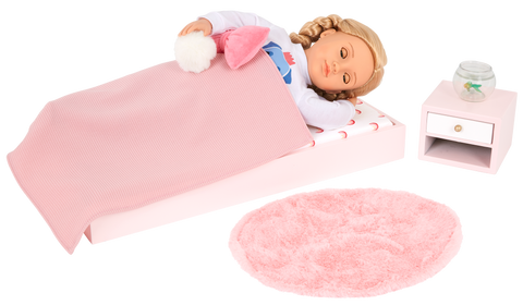 Our Generation Sweet Snuggles Bedroom Set Dollhouse Furniture for 18" Dolls