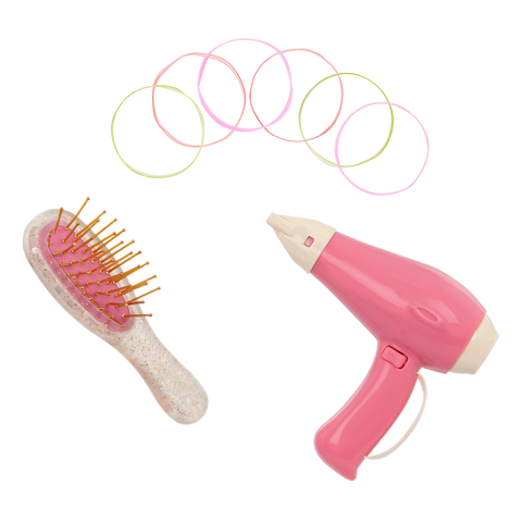 Our Generation Sweet Styles Salon Chair Hair Styling Accessory Set for 18" Dolls