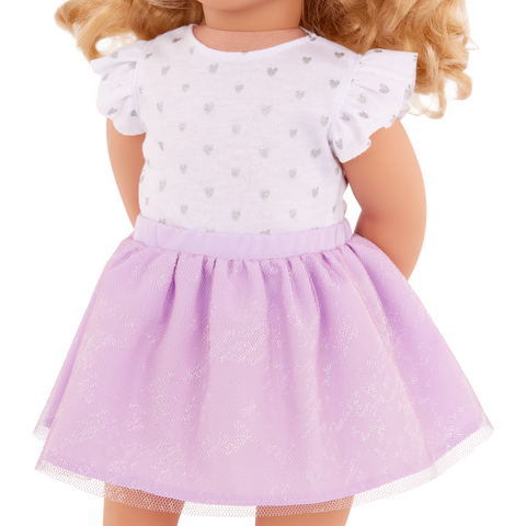 Our Generation Tabby Posable 18" Doll & Pet Bunny Set