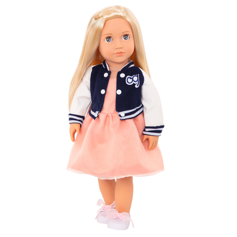 Our Generation Terry 18" Fashion Doll with Varsity Jacket