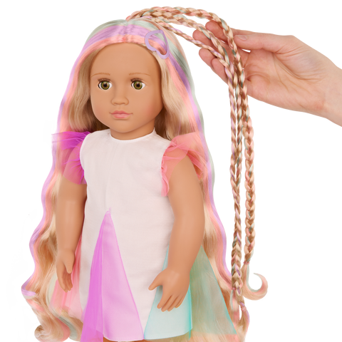 Our Generation Tessie “From Hair to There” 18'' Hair Grow Doll with Extendable Braid