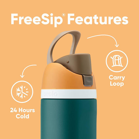Owala FreeSip Insulated Water Bottle 24oz Shy Marshmallow