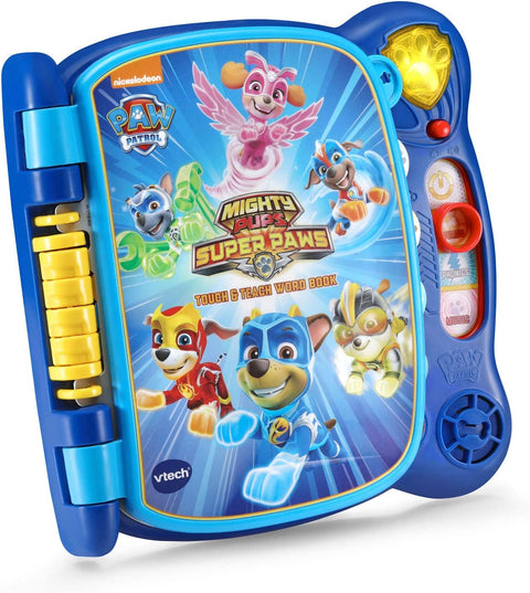 Paw Patrol Mighty Pups Touch and Teach Word Book, Blue