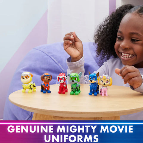 Paw Patrol The Mighty Movie 6 Pup Figure Gift Pack